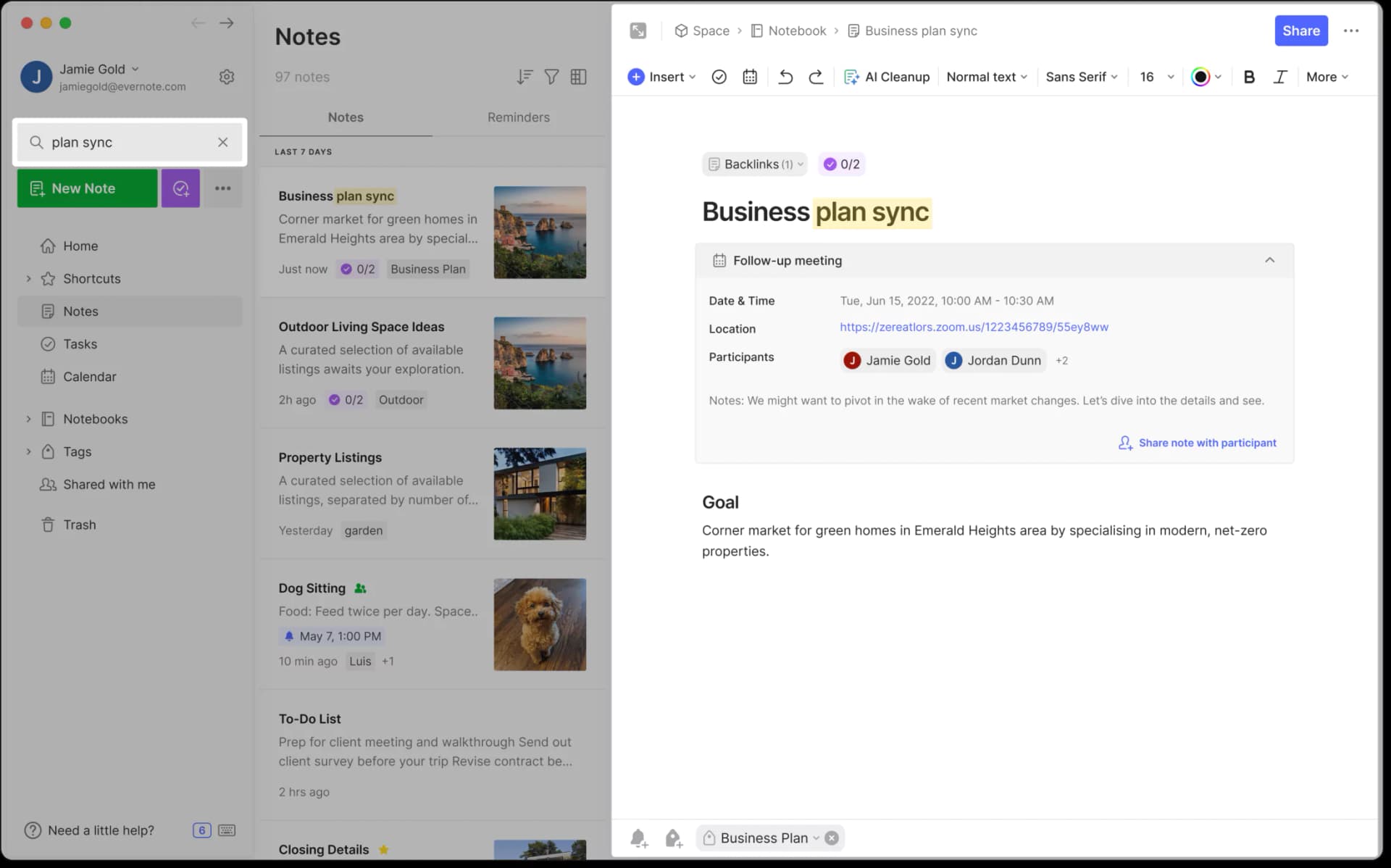 A UI rappresentation of calendar-right-note-right-now
